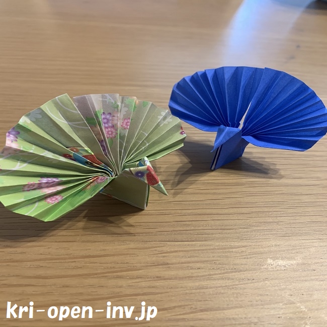 孔雀の折り紙の作り方は簡単 立体でかわいいから飾って楽しもう ページ 2 知楽ラボ